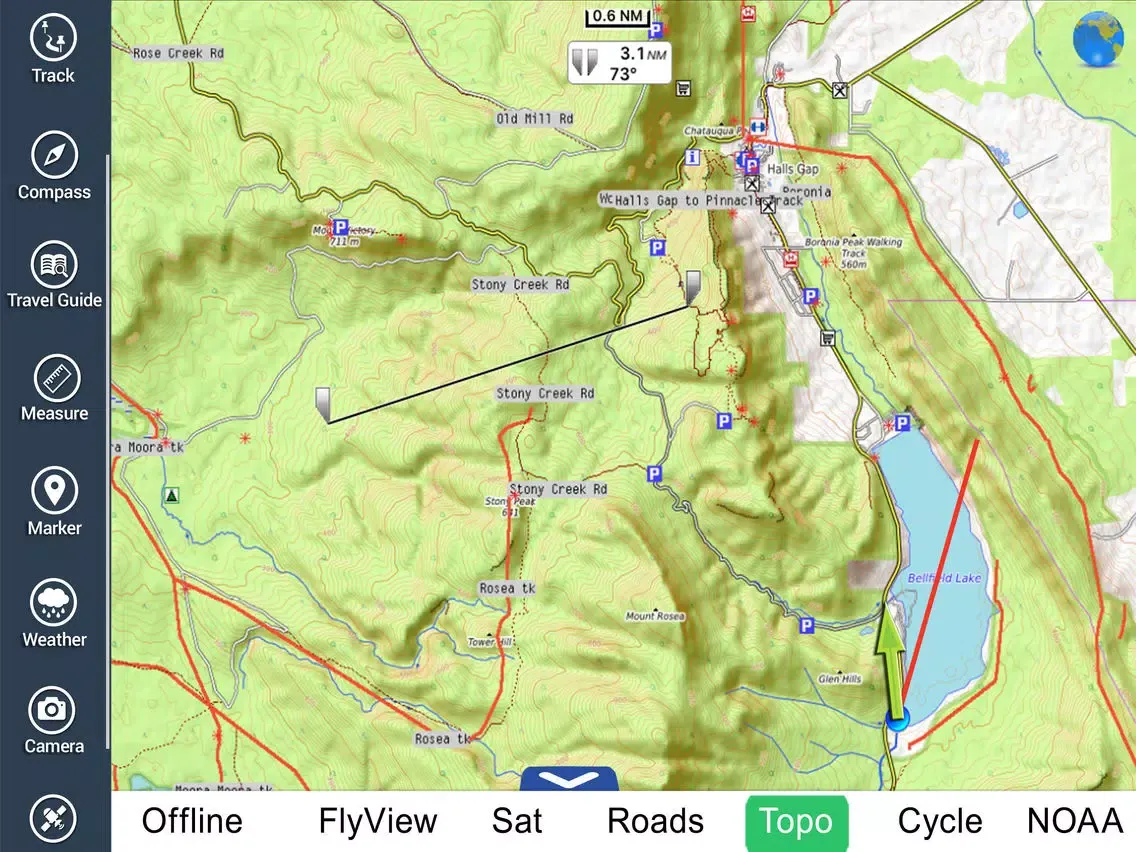 Grampians NP HD GPS and outdoor map with guide iPad  স্ক্রিনশট