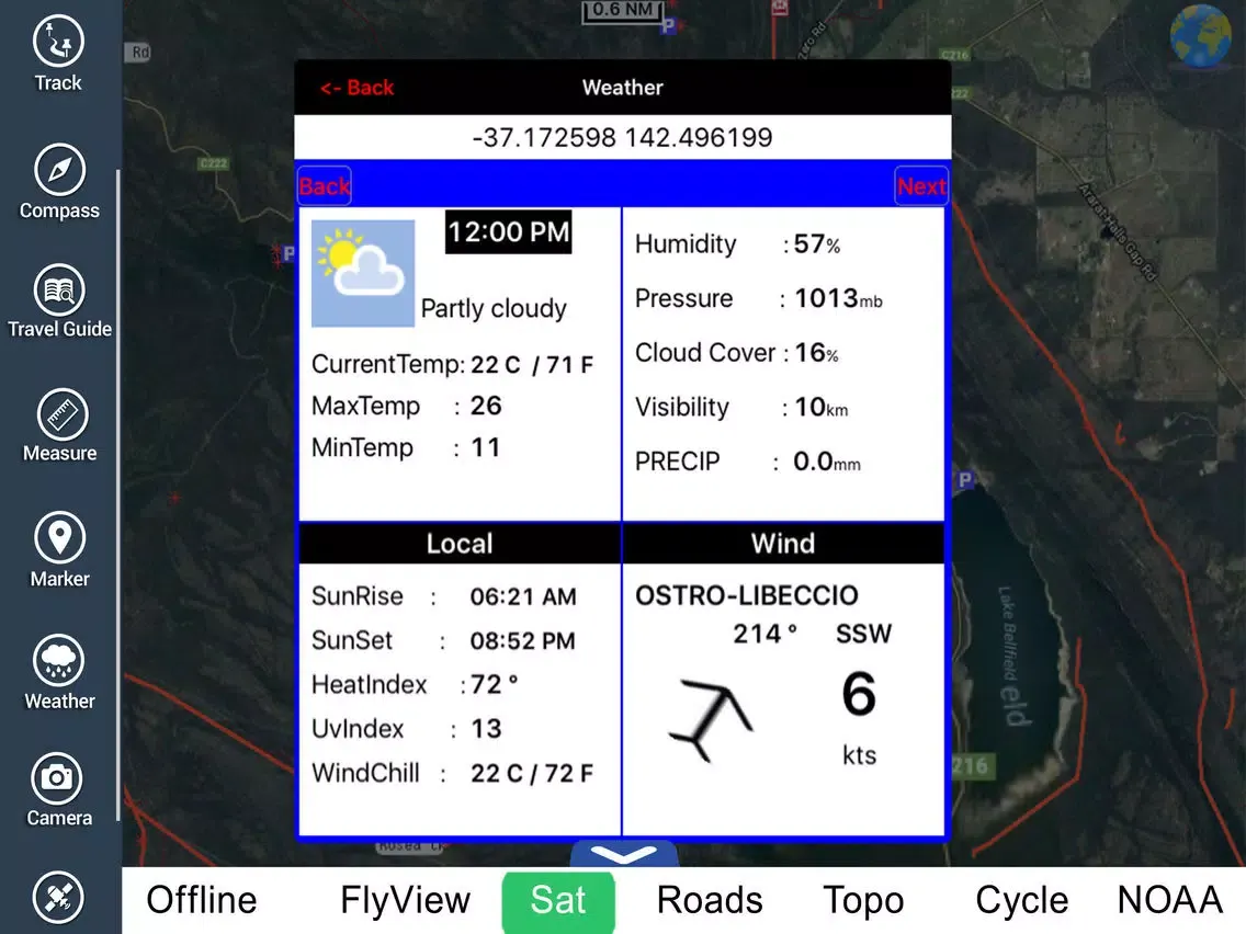 Grampians NP HD GPS and outdoor map with guide iPad  স্ক্রিনশট