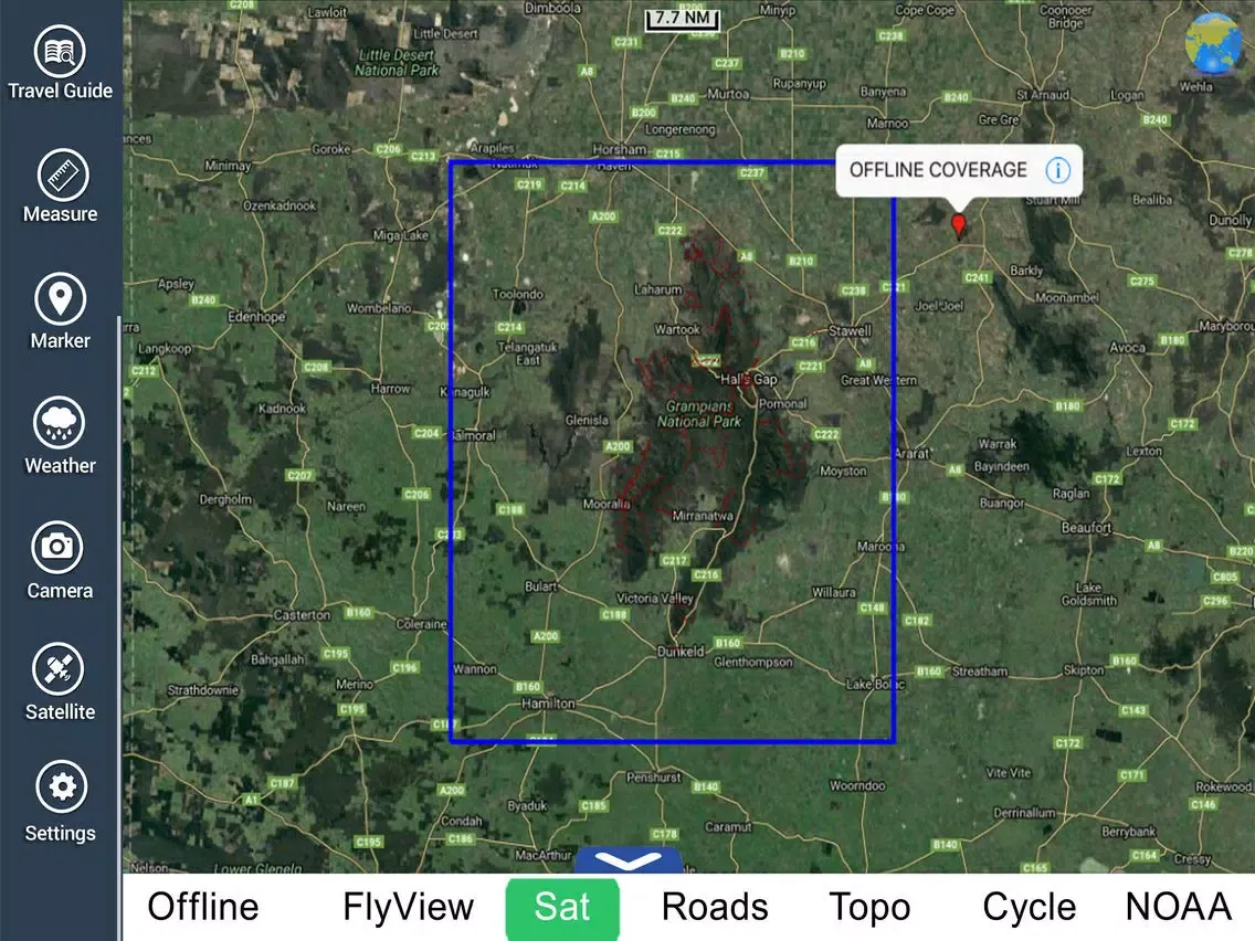 Grampians NP HD GPS and outdoor map with guide iPad  স্ক্রিনশট