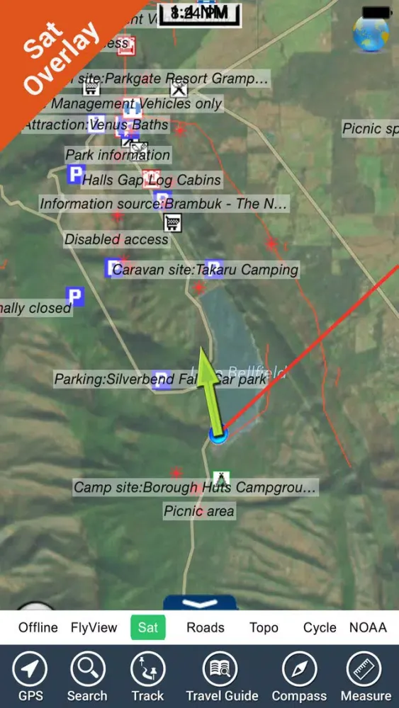 Grampians NP HD GPS and outdoor map with guide স্ক্রিনশট