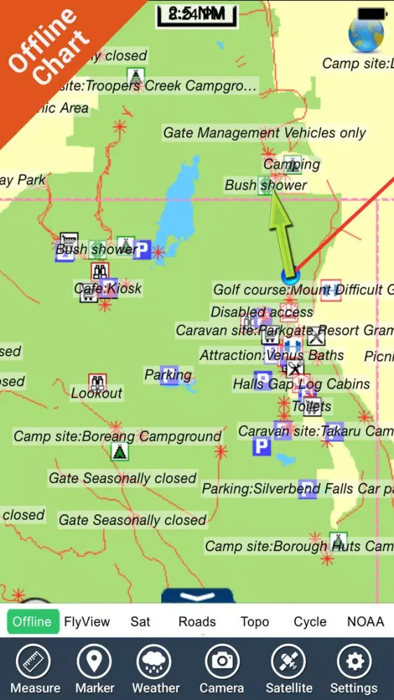 Grampians NP HD GPS and outdoor map with guide স্ক্রিনশট