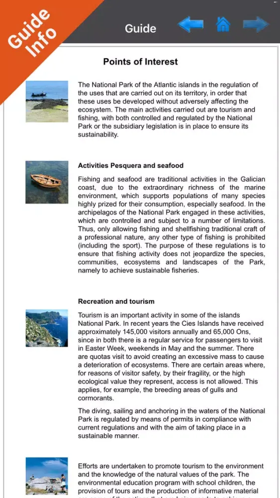 Tangkapan skrin Atlantic Islands Galicia GPS Map Navigator