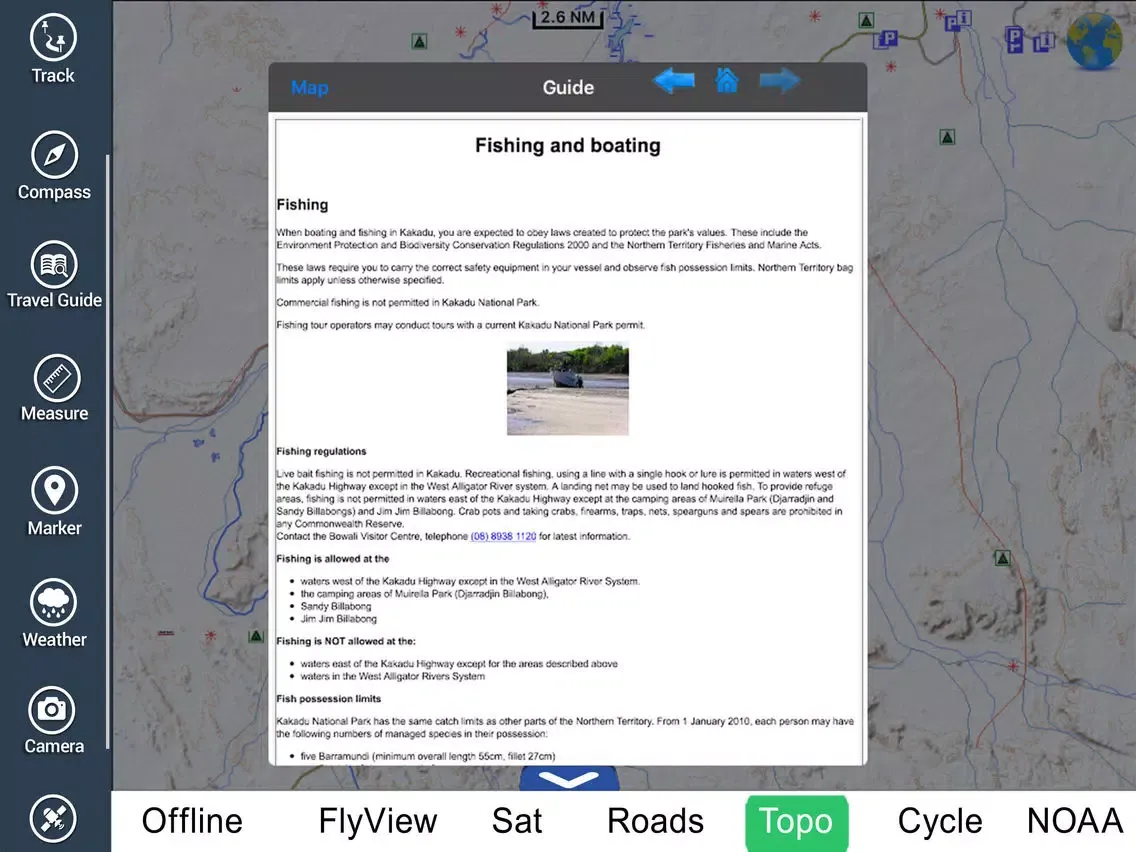 Kakadu National Park HD GPS Charts Navigator iPad  スクリーンショット
