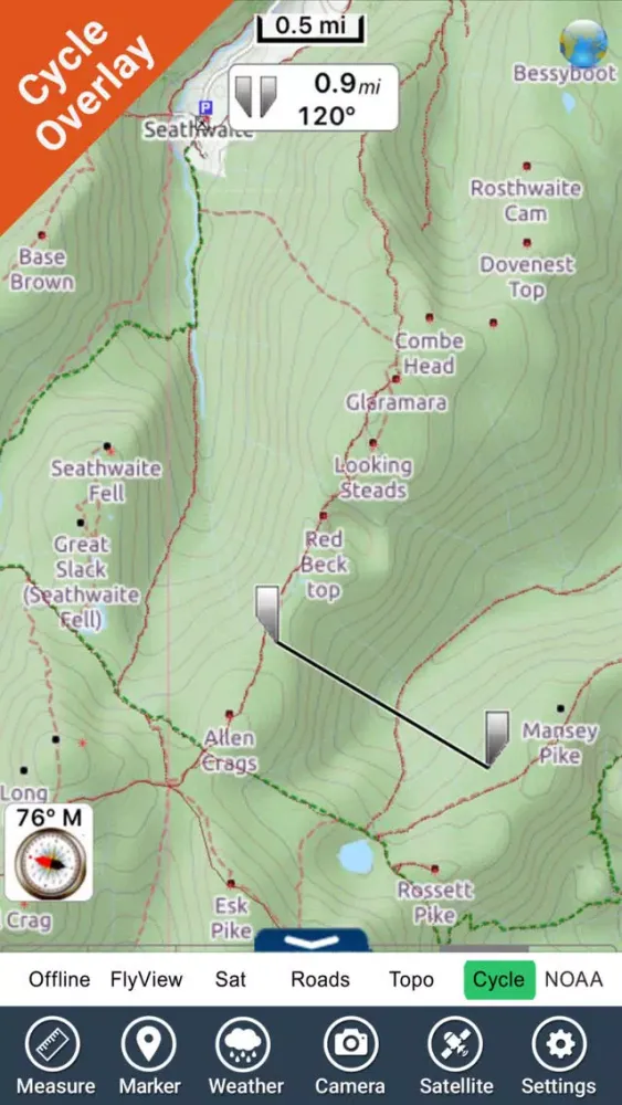 Screenshot di The Lake District National Park GPS Map Navigator