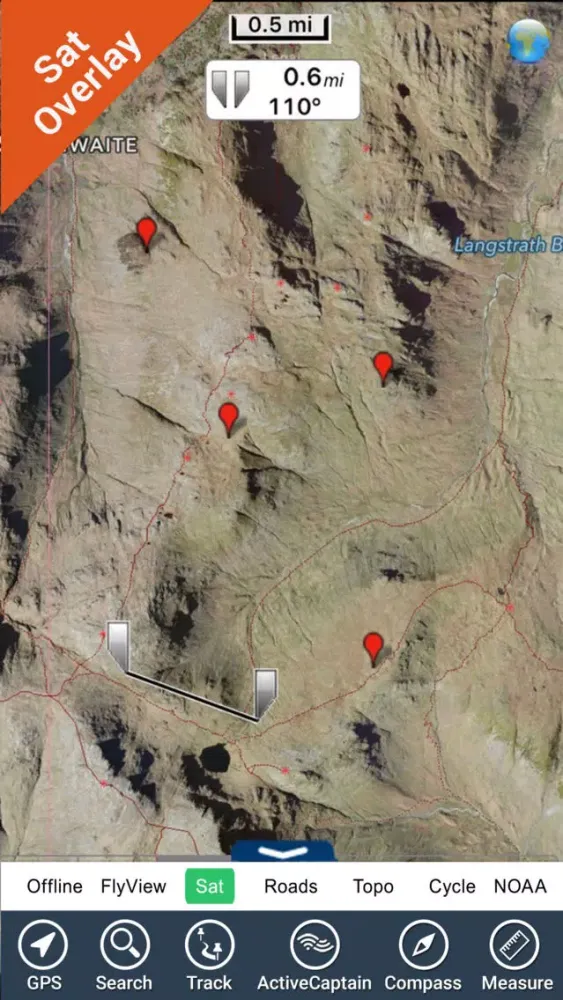 Screenshot di The Lake District National Park GPS Map Navigator