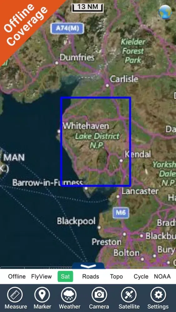 Screenshot di The Lake District National Park GPS Map Navigator