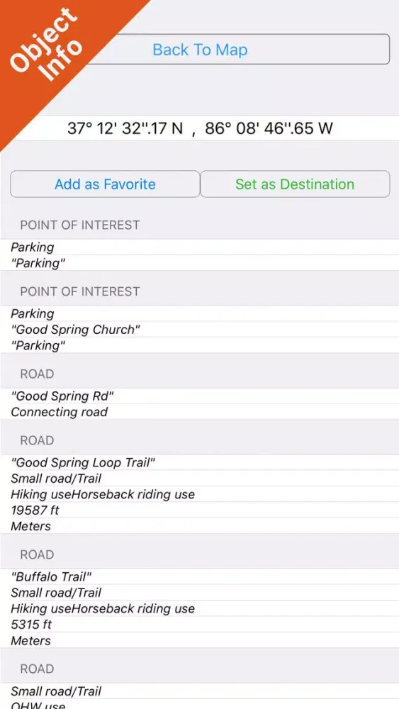 Mammoth Cave National Park - GPS Map Navigator Screenshots