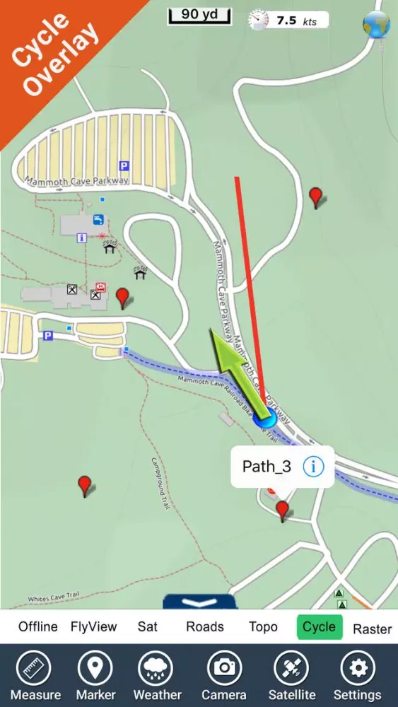 Mammoth Cave National Park - GPS Map Navigator Screenshots