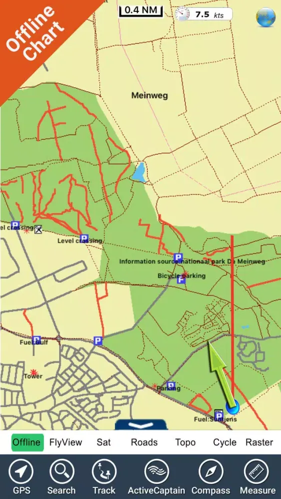 Meinweg National Park GPS and outdoor map スクリーンショット