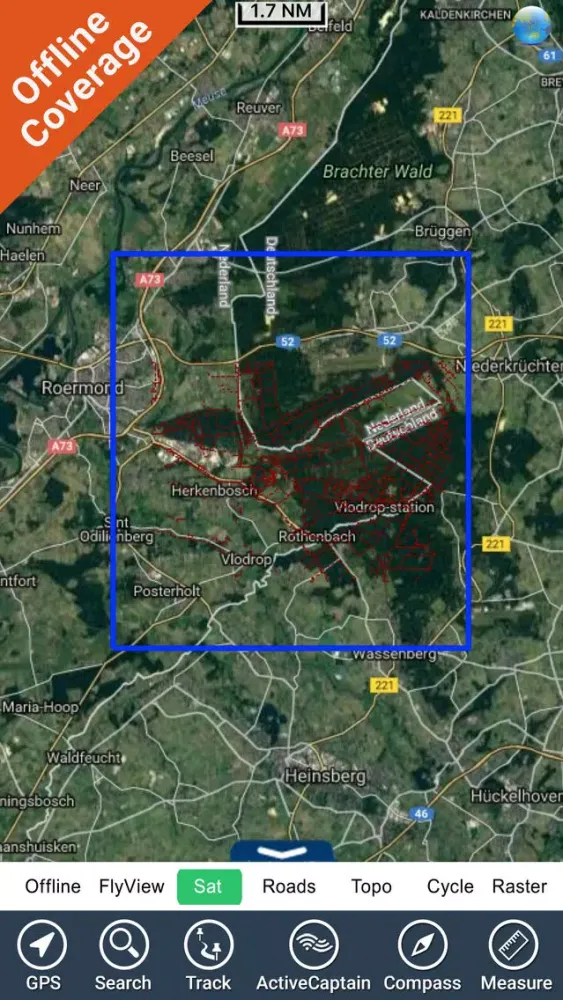 Meinweg National Park GPS and outdoor map スクリーンショット