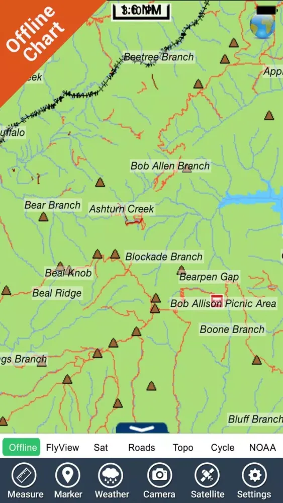 Nantahala National Forest gps outdoor map Ekran Görüntüleri