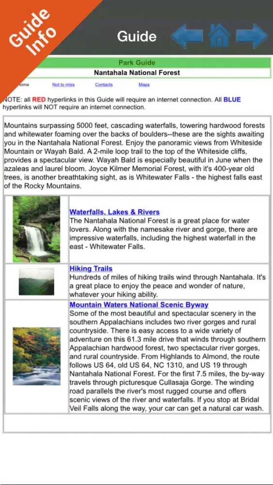 Nantahala National Forest gps outdoor map Ekran Görüntüleri
