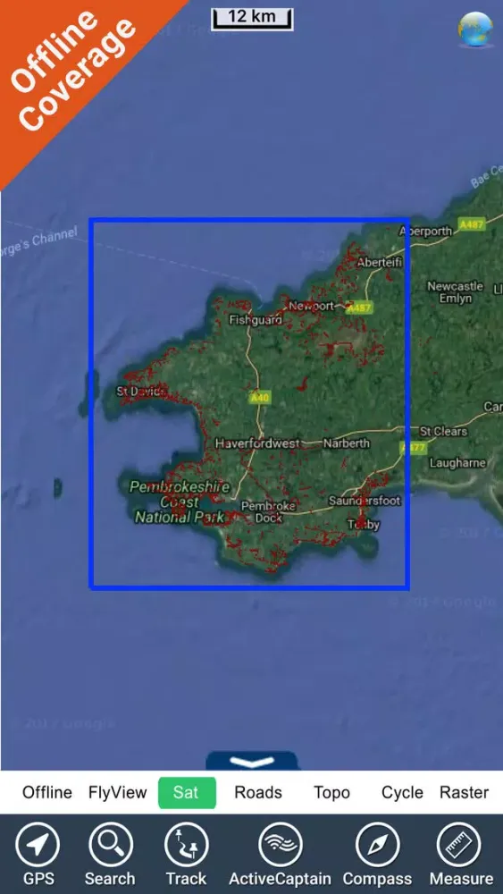 Pembrokeshire Coast NP GPS Map应用截图