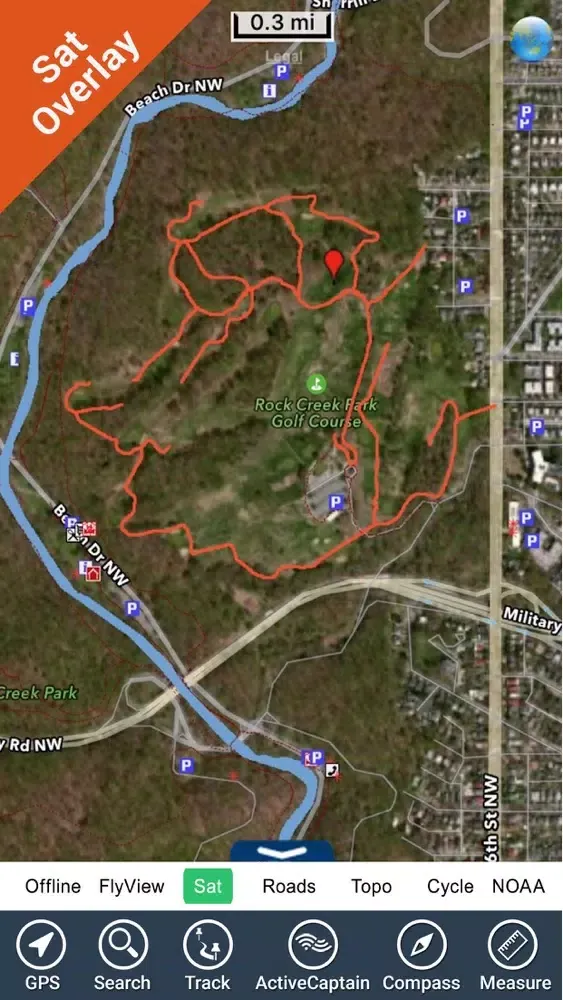 Rock Creek Park - GPS Map Navigator स्क्रीनशॉट