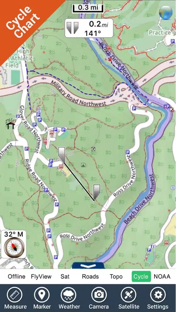 Rock Creek Park - GPS Map Navigator स्क्रीनशॉट