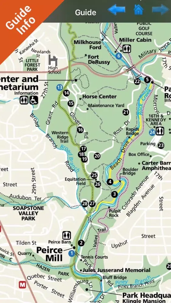 Rock Creek Park - GPS Map Navigator स्क्रीनशॉट