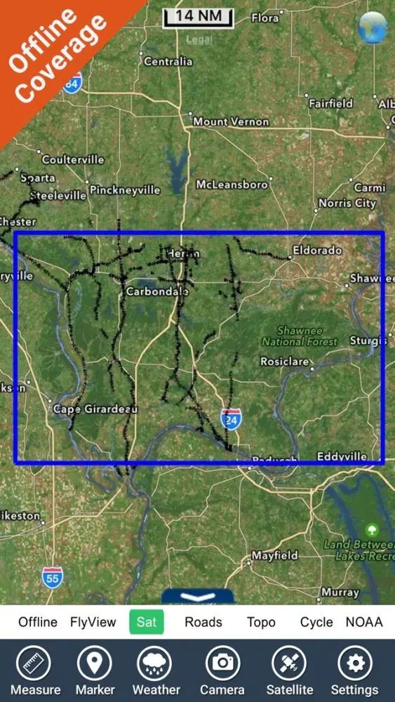 Shawnee National Forest - GPS Map Navigator Screenshots