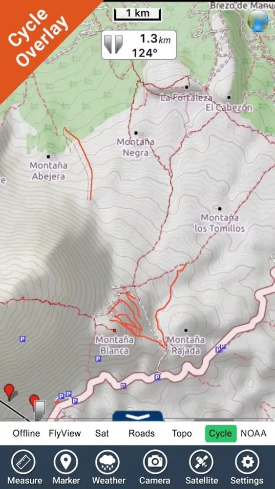 Parque Nacional del Teide - GPS Map Navigator Screenshots