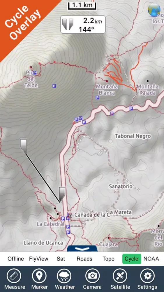 Parque Nacional del Teide - GPS Map Navigator Screenshots