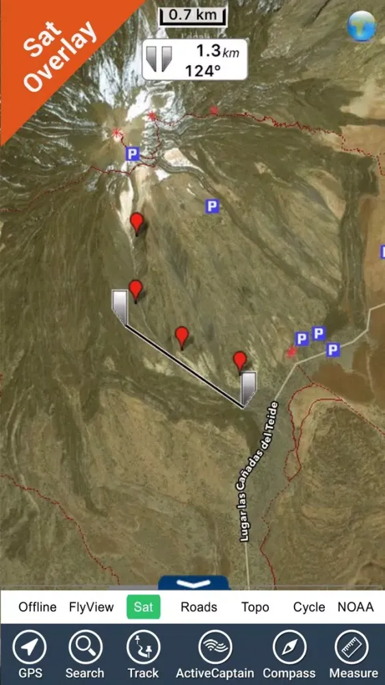 Parque Nacional del Teide - GPS Map Navigator Screenshots