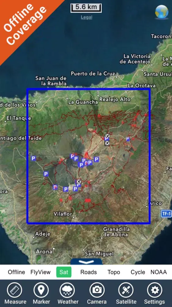 Parque Nacional del Teide - GPS Map Navigator Screenshots
