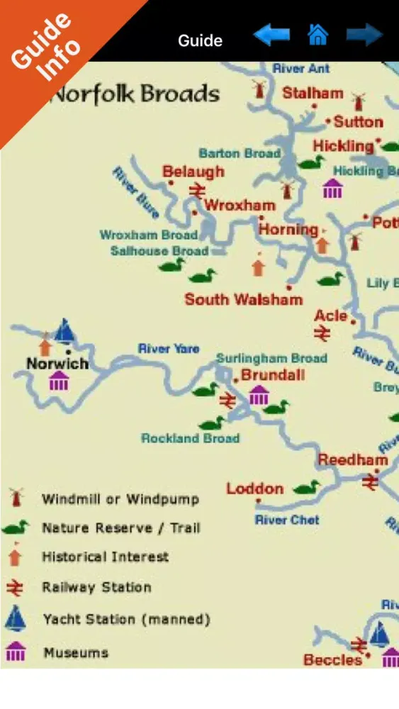 The Broads National Park - GPS Map Navigator स्क्रीनशॉट