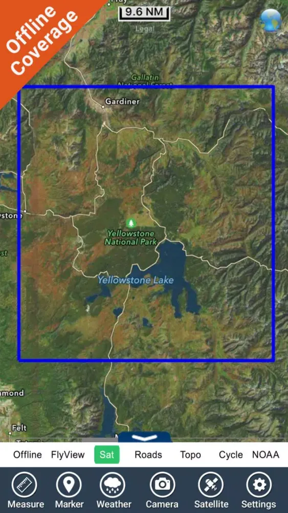 Ảnh chụp màn hình của Yellowstone National Park - GPS Map Navigator