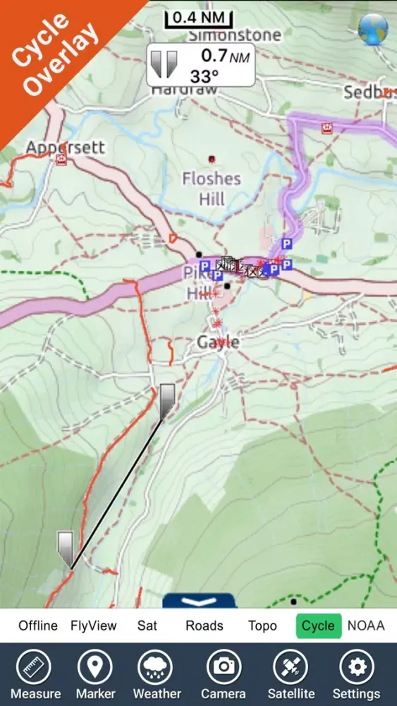 Yorkshire Dales Park UK charts स्क्रीनशॉट