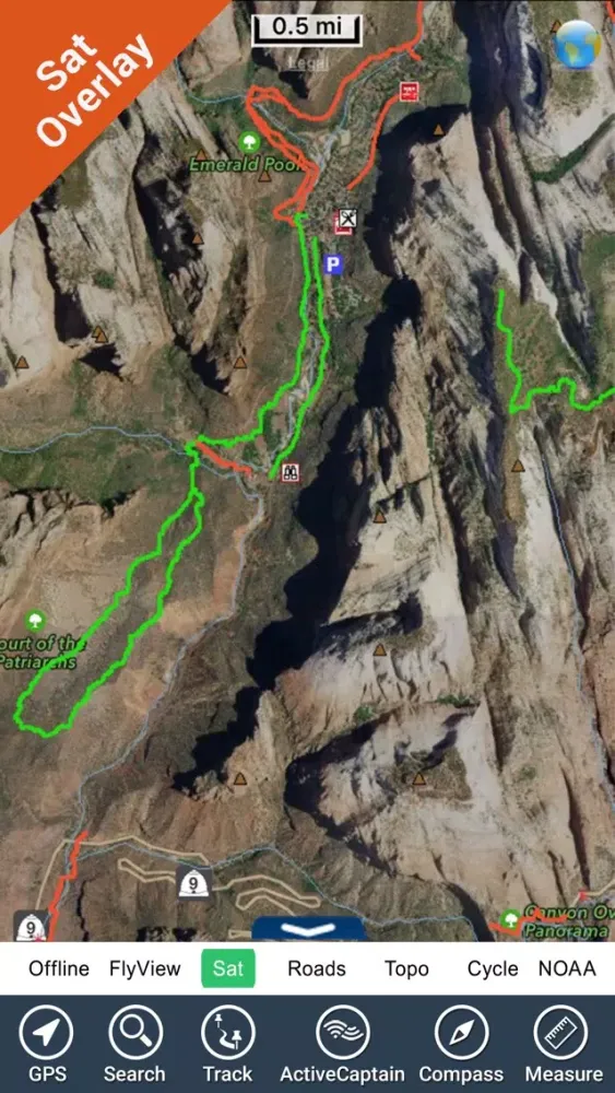 Zion National Park - GPS Map Navigator Screenshots