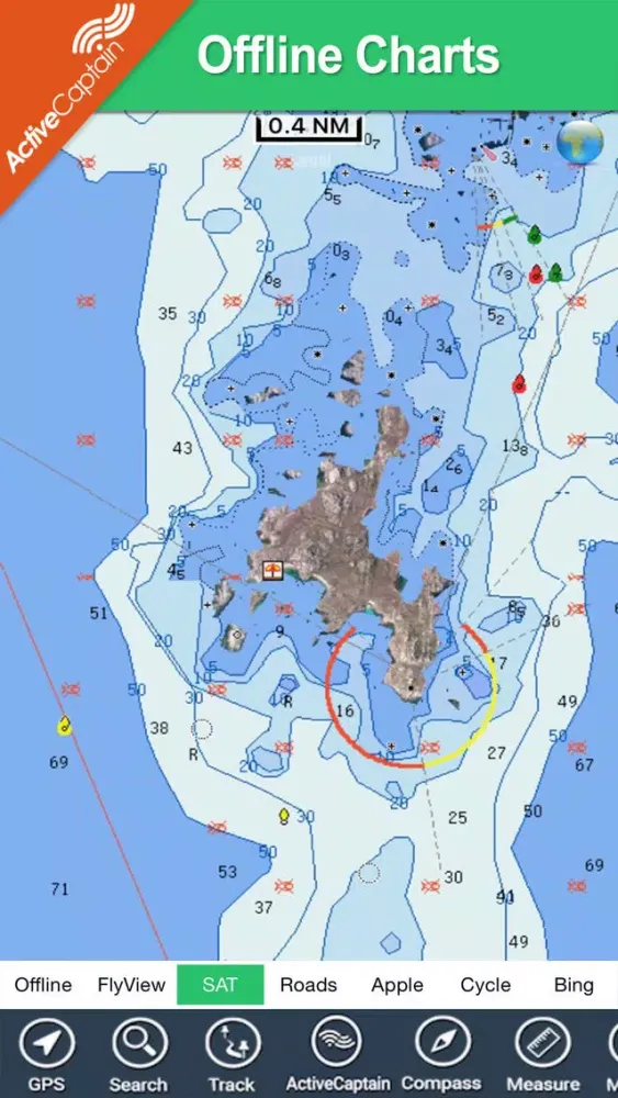 Zrzuty ekranu Strait of Bonifacio HD charts
