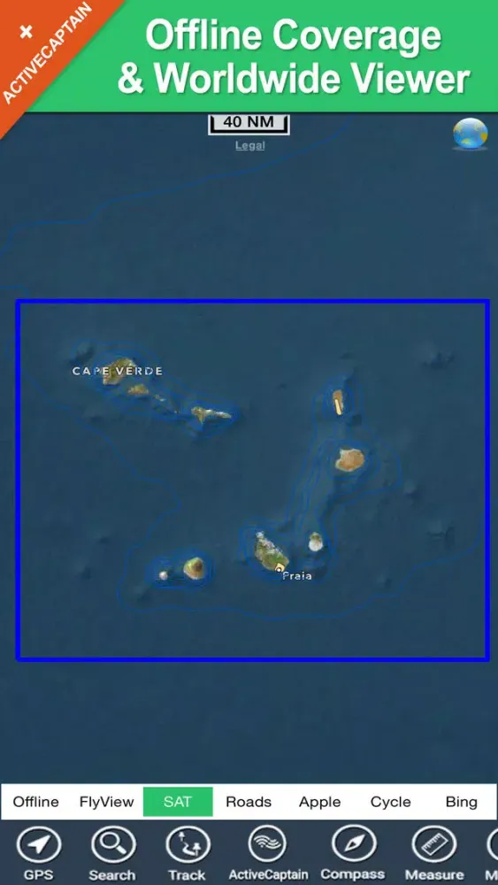 Скриншоты Cape Verde Islands charts GPS map Navigator