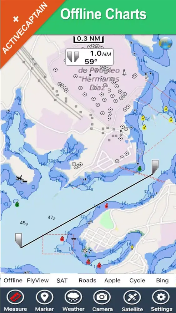 Cuba - GPS maps oflline chart & spot Navigator 스크린샷