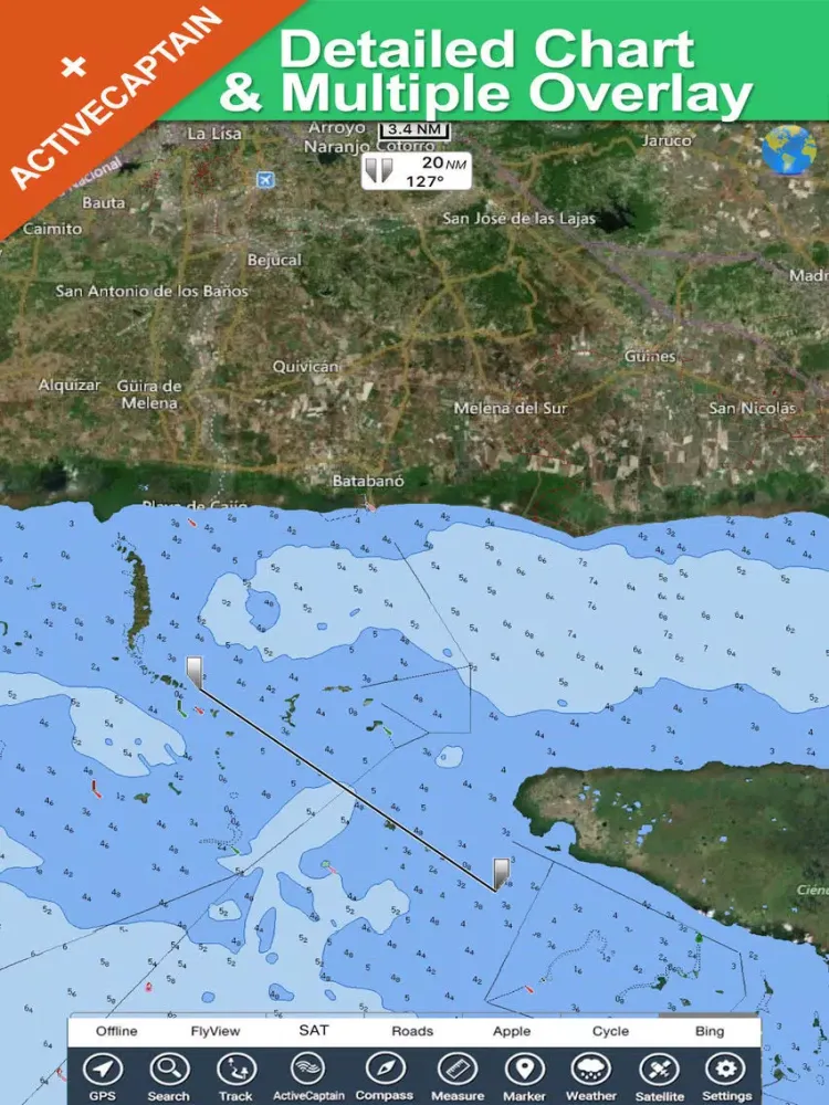 Ảnh chụp màn hình của Cuba HD - GPS Map Navigator iPad 