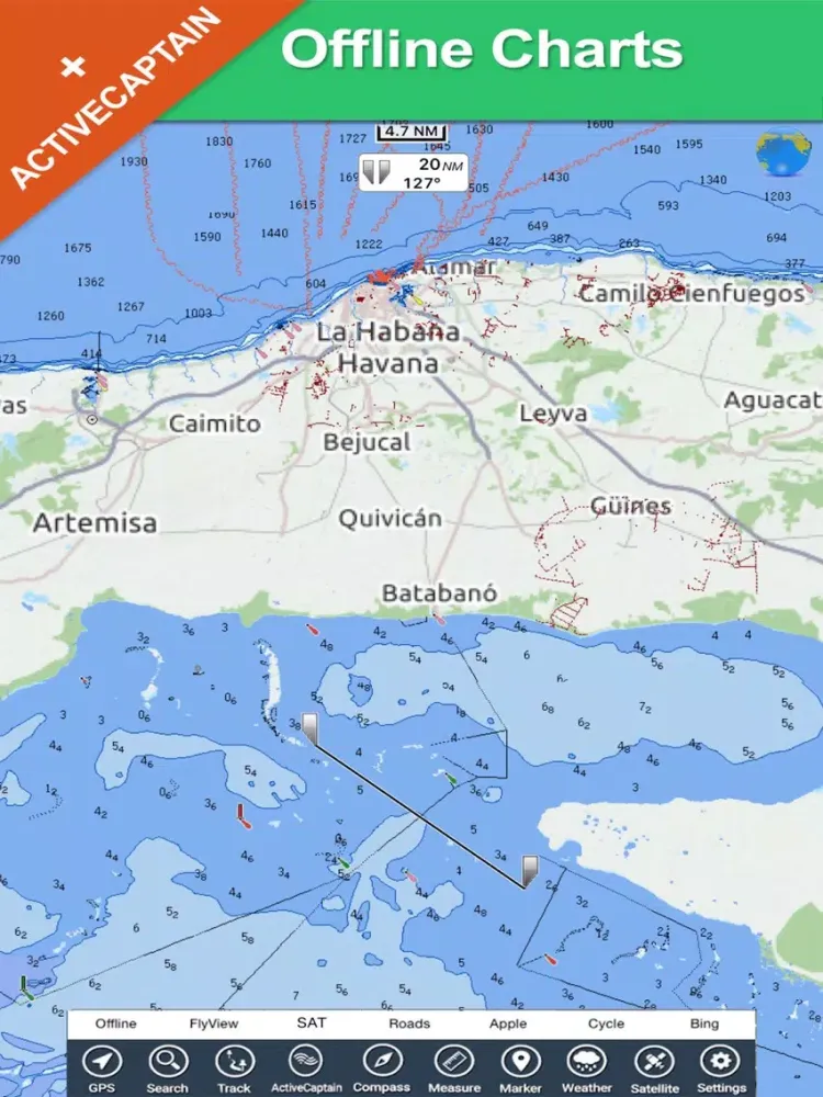 Ảnh chụp màn hình của Cuba HD - GPS Map Navigator iPad 