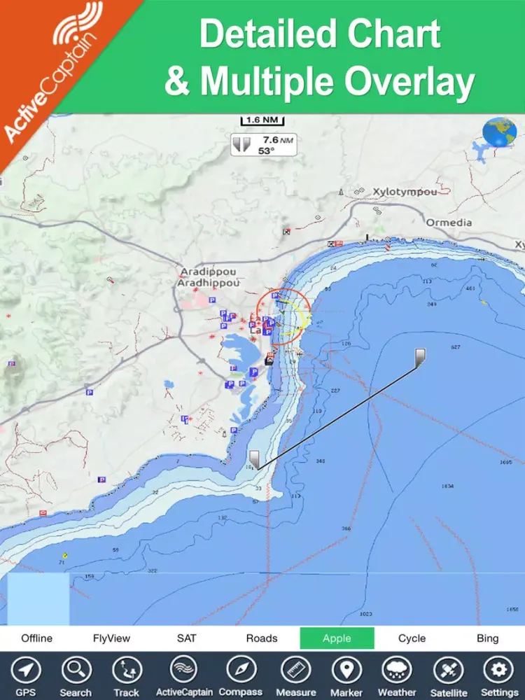 ภาพหน้าจอของ Cyprus HD - GPS Map Navigator iPad 