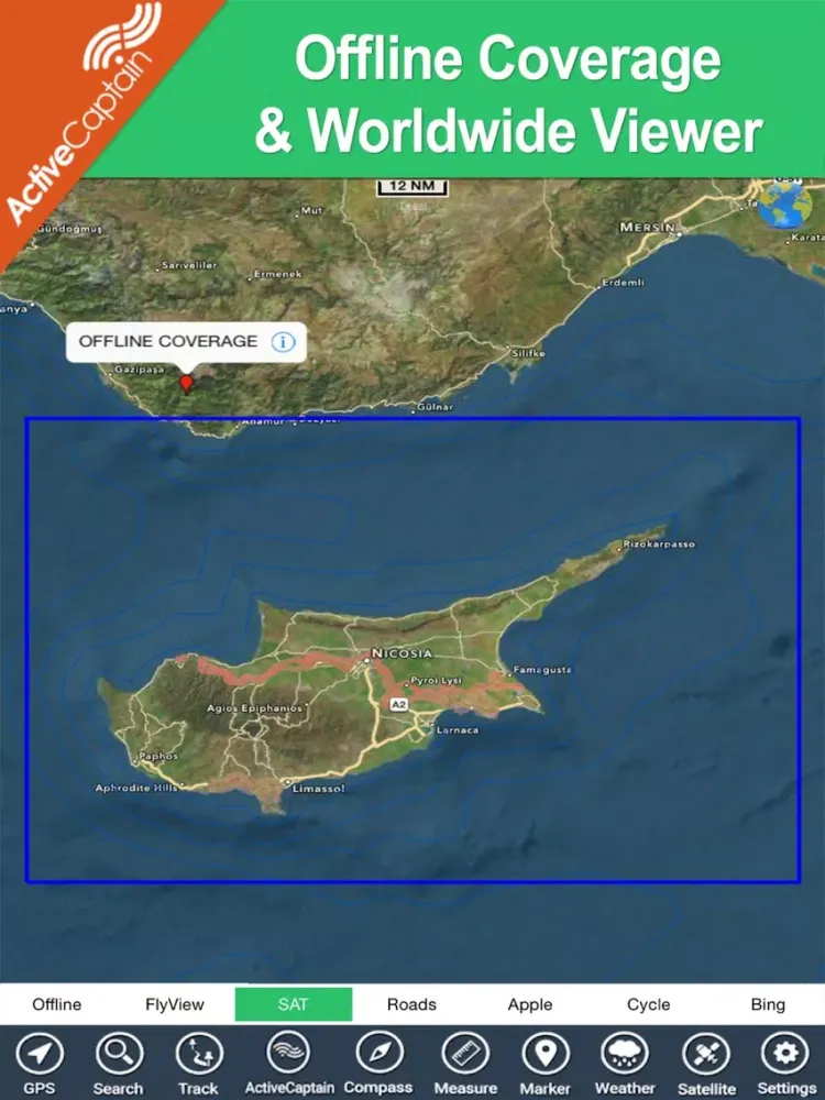 ภาพหน้าจอของ Cyprus HD - GPS Map Navigator iPad 