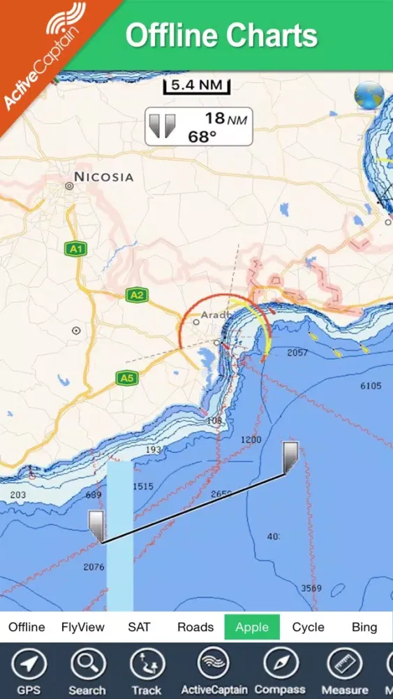 ภาพหน้าจอของ Cyprus HD - GPS Map Navigator