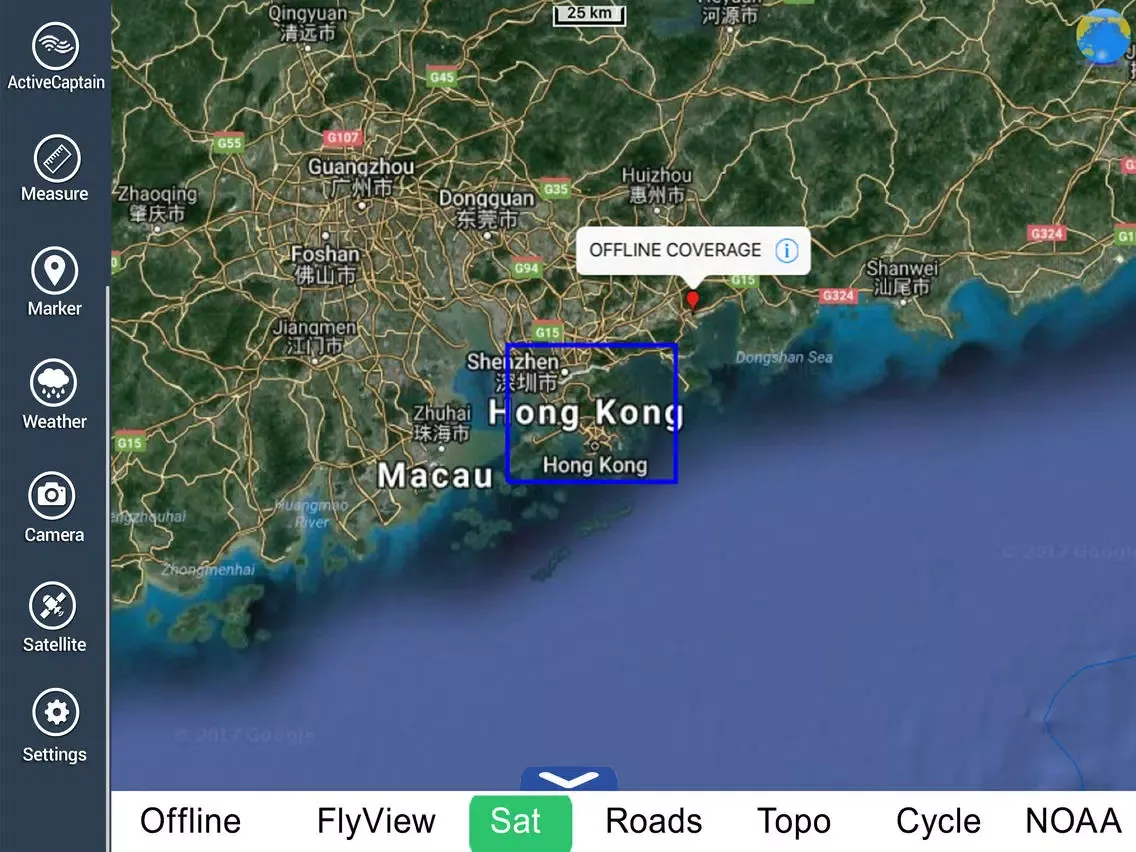 Capturas de tela do Hong Kong HD GPS Map Navigator iPad 