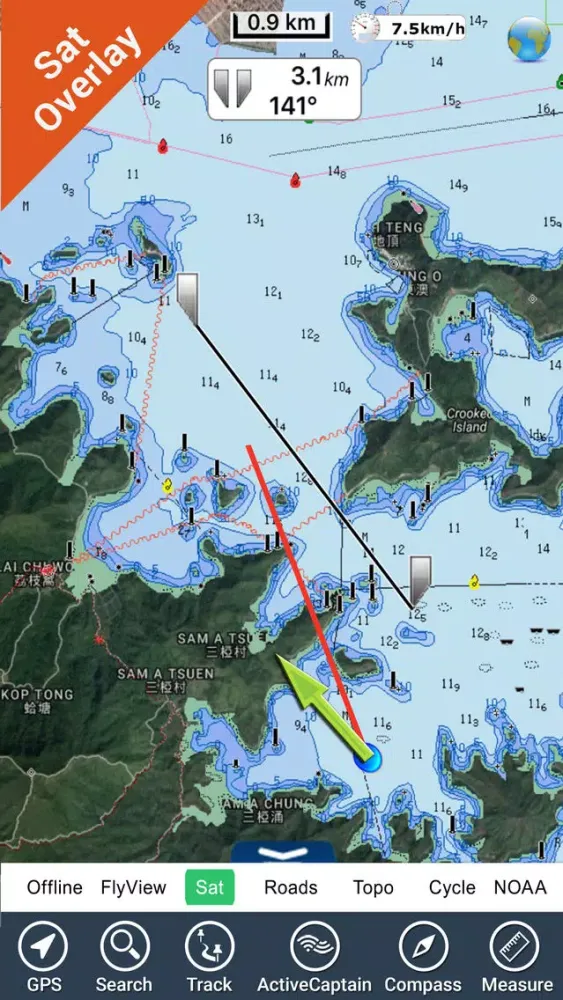 Capturas de tela do Hong Kong HD GPS Map Navigator
