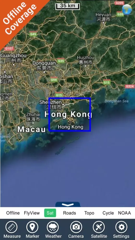 Capturas de tela do Hong Kong HD GPS Map Navigator