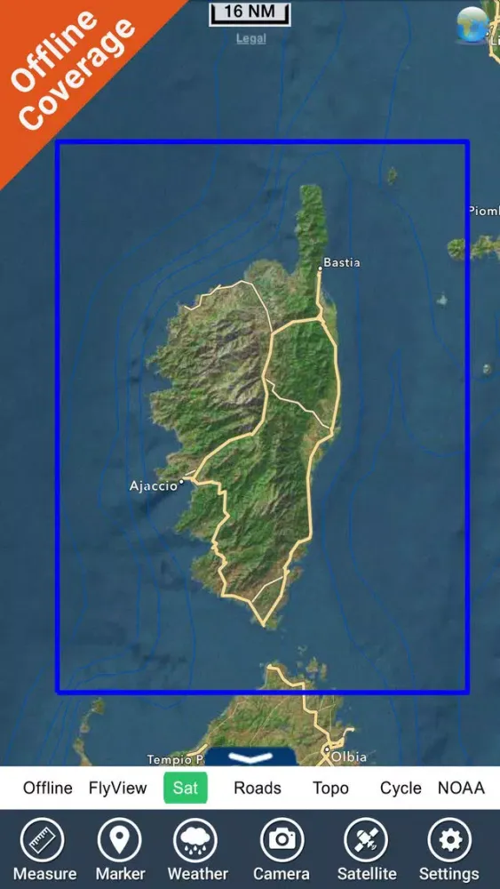 Capturas de pantalla de Boating Corsica Nautical Chart