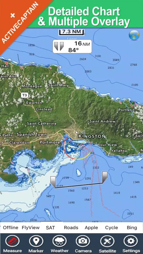 Jamaica - GPS Map Navigator سکرین شاٹس