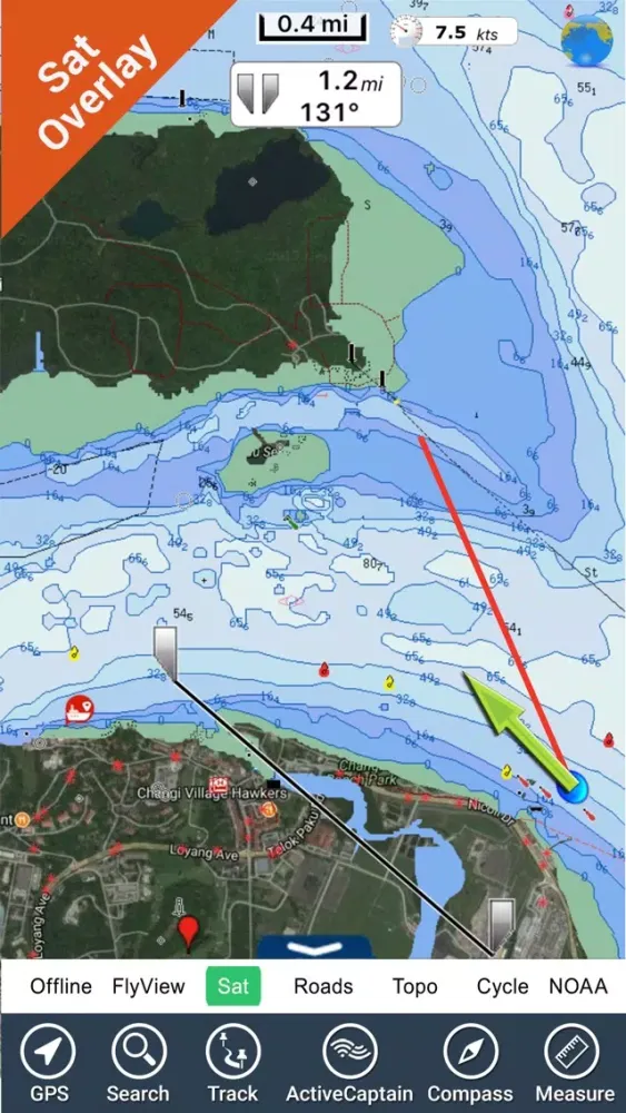 Captures d'écran de Singapore - GPS charts offline maps Navigator