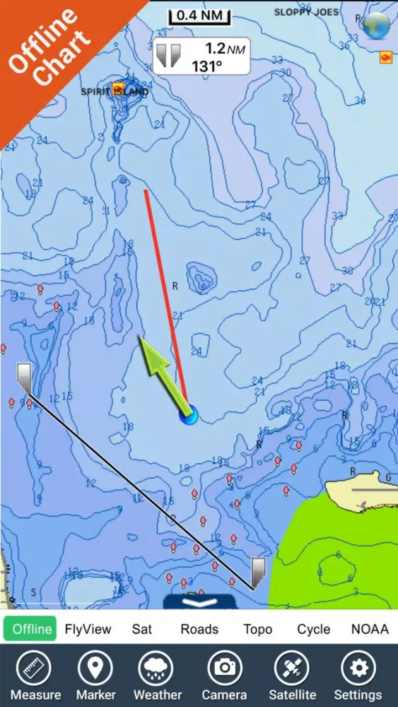 Zrzuty ekranu Mille Lacs Lake GPS charts fishing maps Navigator