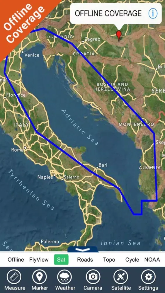 Adriatic Sea Nautical Charts 스크린샷