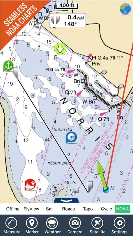 Boating USA HD Nautical Charts سکرین شاٹس
