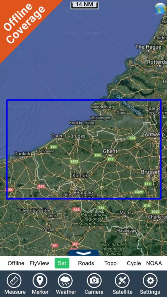 Marine : Belgium HD - GPS Map Navigator Screenshots