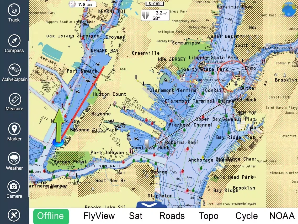 Boating New York HD GPS Charts iPad  Ekran Görüntüleri
