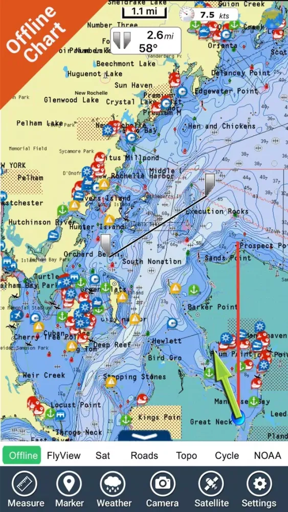 Boating New York HD GPS Charts Ekran Görüntüleri