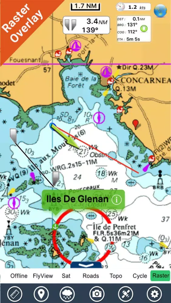 Brittany Nautical Charts HD应用截图